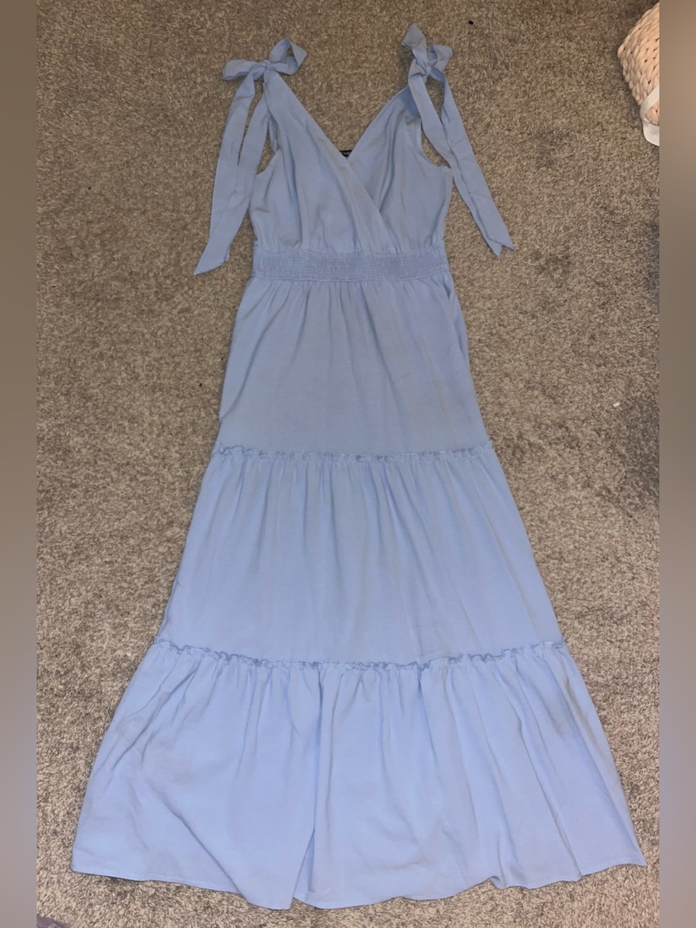 Baby blue maxi dress